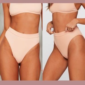 NWT $99 L Space Ridin Frenchi Bitsy Cut High Waist Bikini Bottoms [‎ Large ]